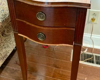 Two Drawer End Table