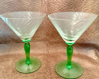 Uranium Martini Glasses