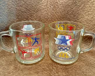 1984 Los Angeles Summer Olympics McDonald's Glass Mugs - Anchor Hocking