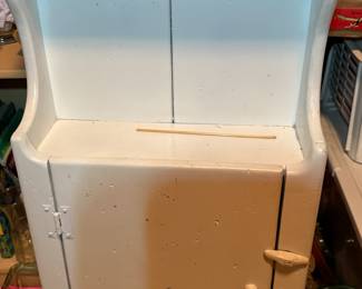 White Cabinet with Heart Cutout