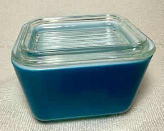 Vintage Primary Blue Refrigerator Dish - Pyrex