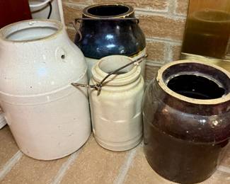 Antique Stoneware Crocks