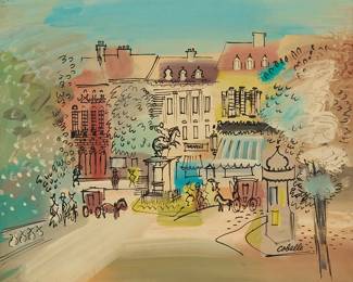 1379
Charles Cobelle
1902-1998
Parisian city scene
Oil on canvas
Signed lower right: Cobelle
20.75" H x 24.75" W
Estimate: $300 - $500