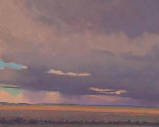 1255
Glenn Renell
b. 1947
"Chinle Wash" Arizona, 2013
Oil on panel
Signed lower right: Renell; signed again, titled, and dated "2013" on the frame's backing board
11.125" H x 9.875" W
Estimate: $300 - $500
