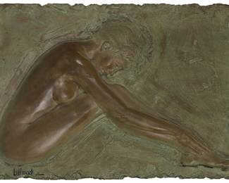 1315
Bill Mack
b. 1949
"Serenity," circa 1985
Bonded sand relief
Edition: 40/65
Signed and numbered lower left: Bill Mack
27.5" H x 39.25" W (approx.)
Estimate: $1,000 - $1,500