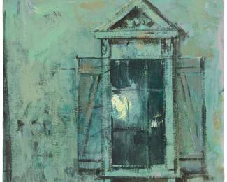 1359
Sergei Bongart
1918-1985
Blue window
Oil on canvas
Unsigned
32" H x 30" W
Estimate: $400 - $600