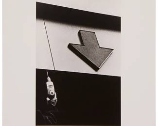 1444
Ralph Gibson
b. 1939
Untitled, from the portfolio "New York 1967-1970," 1968
Gelatin silver print on paper
Signed and dated in pencil along verso of the lower sheet edge: Ralph Gibson 1968
Image: 9" H x 6" W; Sheet: 14" H x 11" W
Estimate: $500 - $700