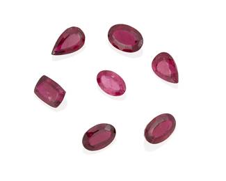 1079
A Group of Loose Rubellite Tourmaline
Including seven stones of various cuts weighing approximately 25.93 carats total
Estimate: $300 - $500
