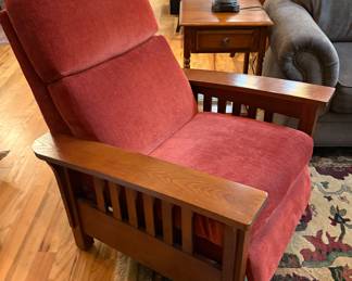 Reclining mission chair