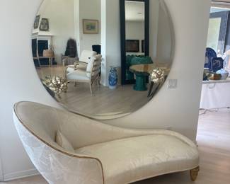 Round Mirror & Lovely Settee