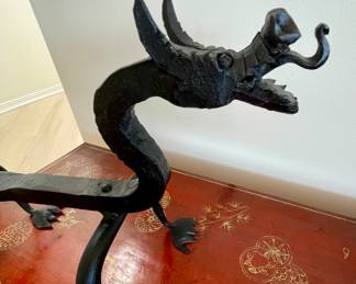 Foo Dog Andirons / Firedogs