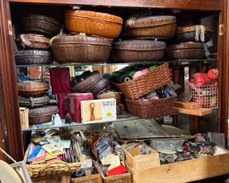 sewing notions & Asian sewing baskets