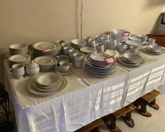 Vintage dishware sets (3)