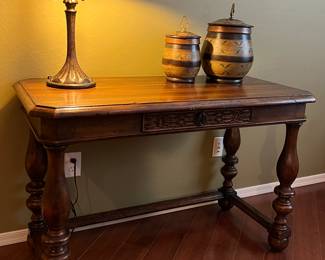 Entry Table, Table Lamp, Pottery