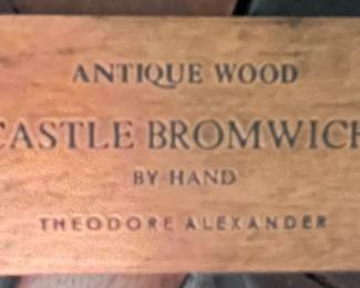 Antique Wood Castle Bromwich Theodore Alexander