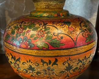 13" Painted Pot