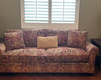 End Table w Drawer pair, Table Lamps pair, Sleeper Sofa