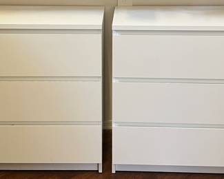 3-Drawer Dressers x 2