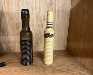 Brown Hohner Two Tone Wood Instrument - White Wooden Guiro Percussion Instrument