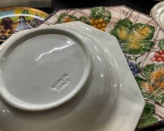 Seymour Mann Porcelain Serving Bowl & Platter - Italy