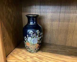 Cobalt Blue Vase Likely Japanese Origin
