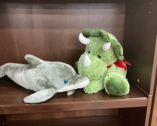 Plush Toy Dolphin - Plush Triceratops Dinosaur