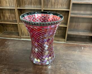 Mosaic Glass Vase