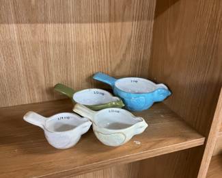 Ceramic Bird Shaped Measuring Cups