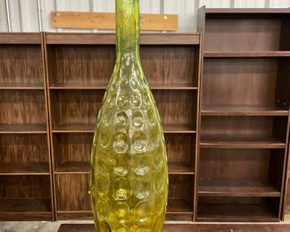 Empoli Italy Tall Genie Bottle Style Vase