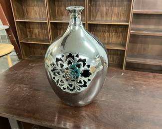 Silver Glass Vase