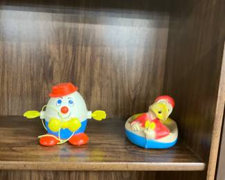 Fisher-Price Humpty Dumpty Pull Toy - Disney Donald Duck Rubber Toy
