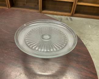 Anchor Hocking Prescence Footed Cake Stand