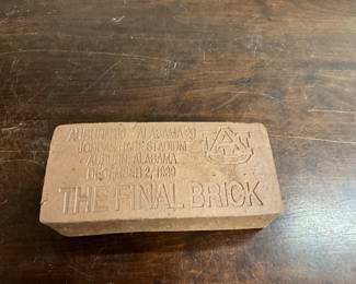 The Final Brick from Stadium in Auburn Alabama 1989
