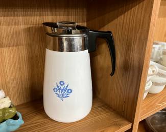 Corningware Cornflower Blue Percolator Coffee Pot