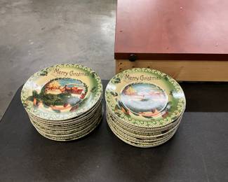 Clay Art Christmas Plates