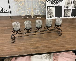 Wrought Iron Candle Votive Holder