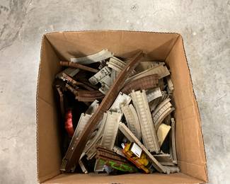 Box Lot of Train Tracks Toy