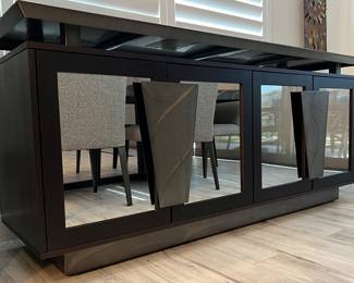 Luxe Edge Buffet
Ladlows Dining Chairs Hobbs Flannel w Metal Finish
Ladlows EPOS Rectangular Metal Dining Table 44 x 96 w Black Base