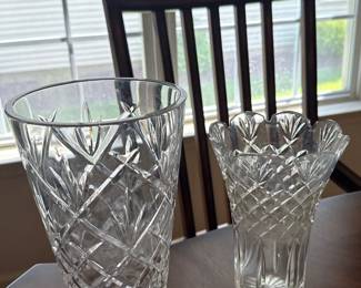 Waterford Crytal 10" Heavy footed centerpiece vase