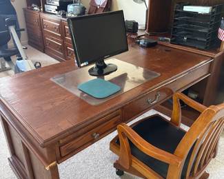 vintage L Shaped executive desk