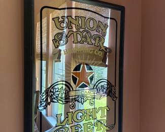 Union Star Brewing Chicago Light Beer Vintage Mirror RARE