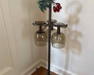 Floor Wine bottle wine glass rack