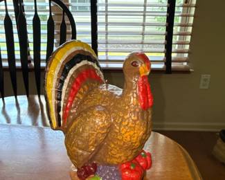 Large Vintage Thanksgiving Turkey Candle