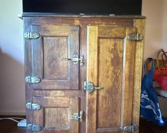 Antique Refrigerator Ice Chest