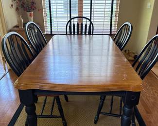 Solid Wood dining Table and 6 chairs