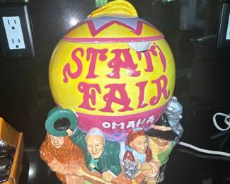 Vintage Wizard of Oz State Fair Hot Air Balloon Cookie Jar