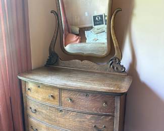 Antique Oak Washstand Dresser