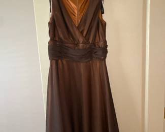 Brown cocktail dress