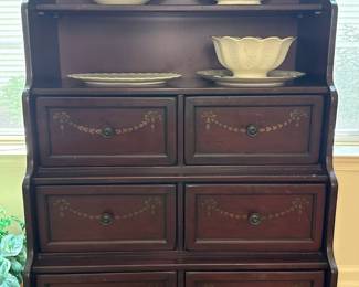 Mahogany Dresser Hutch