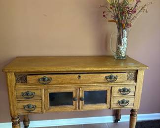 Oak Console table